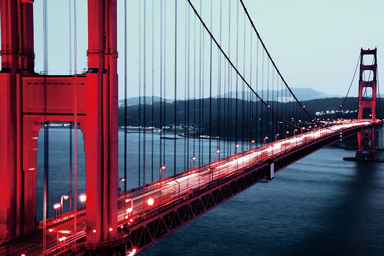 Glasbilder Golden Gate - San Francisco