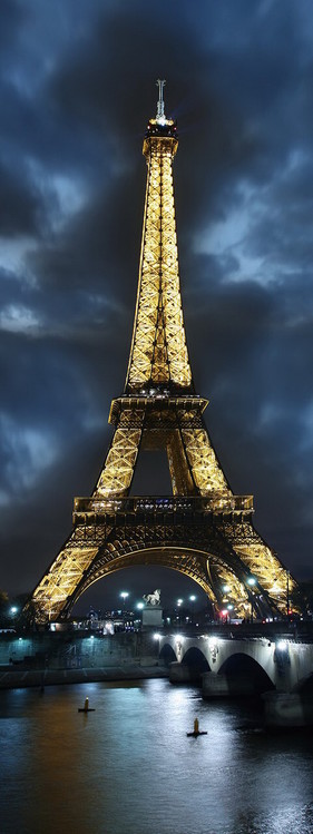 Glasbilder Paris - Eifferl Tower at Night