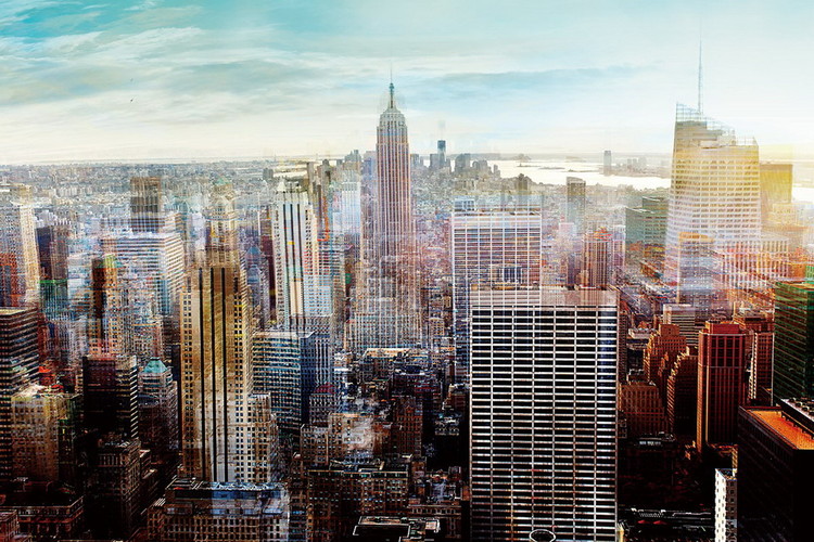 Glasbilder New York - View