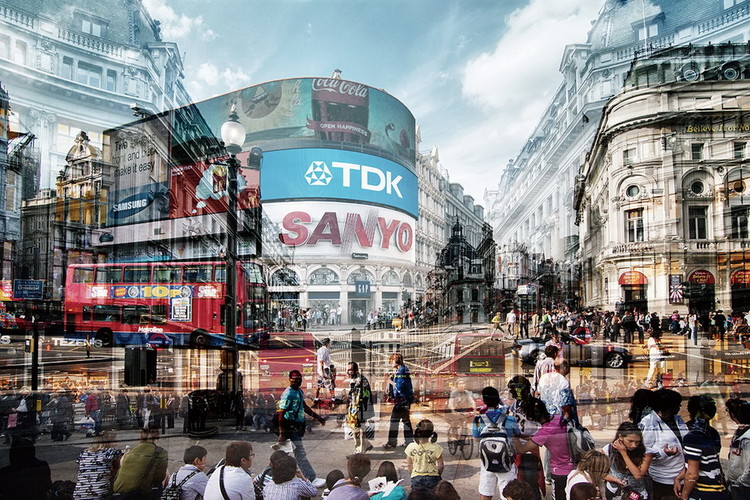 Skleněný Obraz Londýn - Picadilly Circus