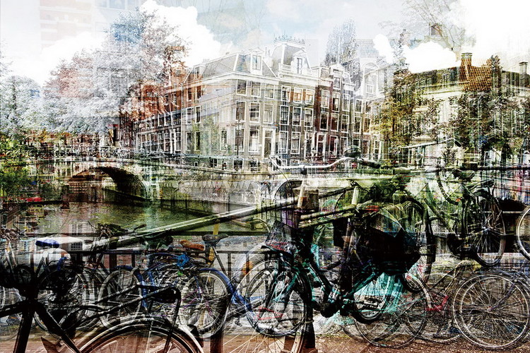 Glasbilder Amsterdam