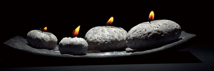 Zen - Candles Glassbilder