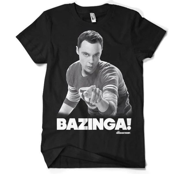 Maglietta The Big Bang Theory - Sheldon says BAZINGA!