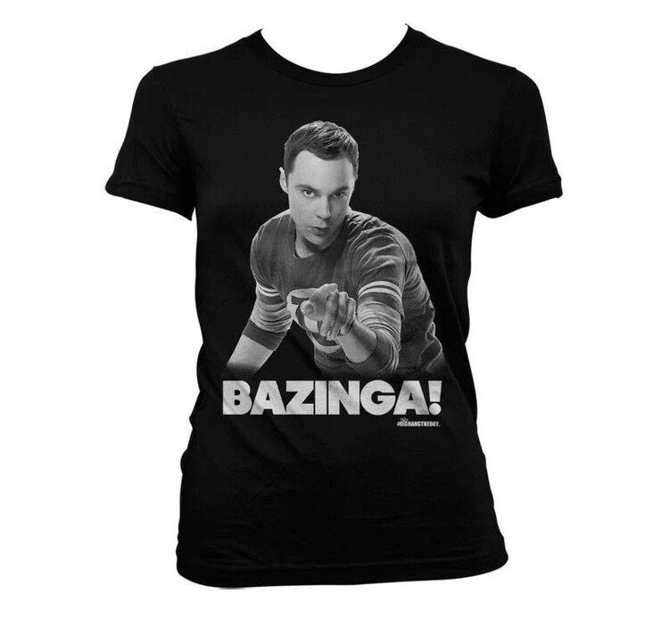 Maglietta The Big Bang Theory - Sheldon says BAZINGA!