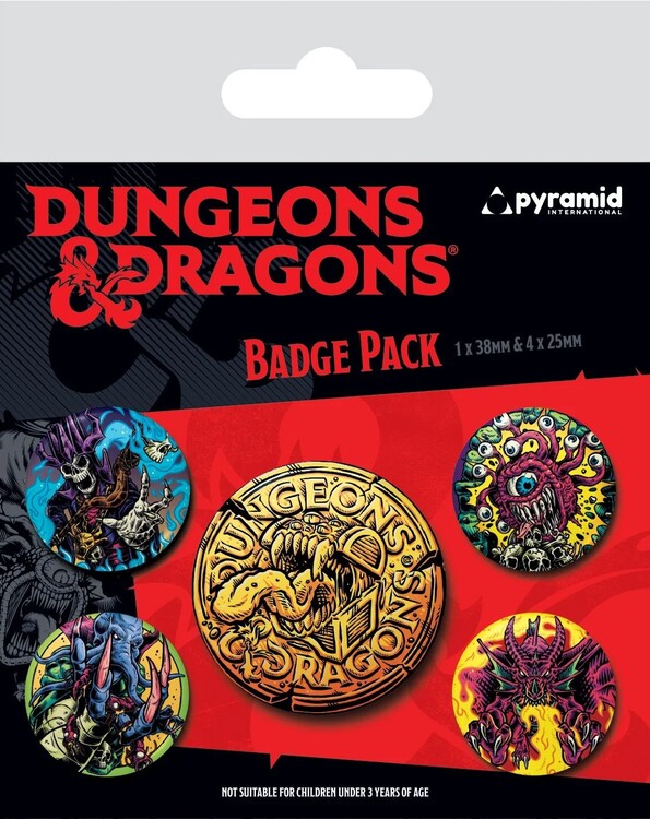 Ansteckerset Dungeons & Dragons - Beastly