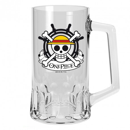 Sklenička One Piece - Skull - Luffy, 0,5 l