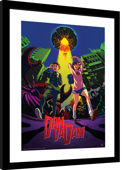 Innrammet plakat Dan Da Dan - Cow Abduction