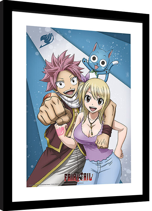 Ingelijste poster Fairy Tail - Nutsu & Lucy