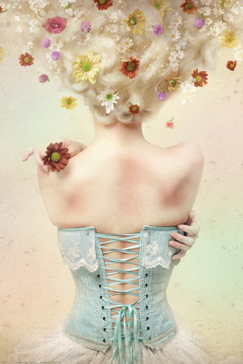 Levně Plakát, Obraz - Girl of the Flower Garden, 61 × 91.5 cm