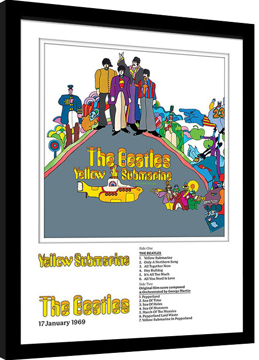 Ingelijste poster The Beatles - Yellow Submarine