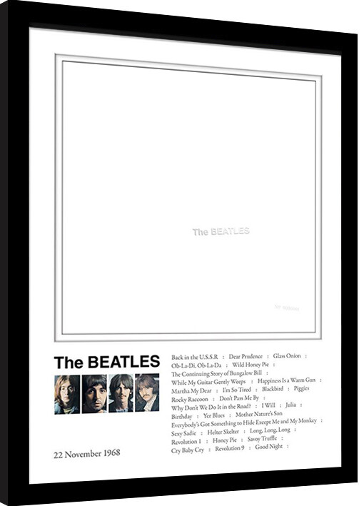 Poster incorniciato The Beatles - White Album