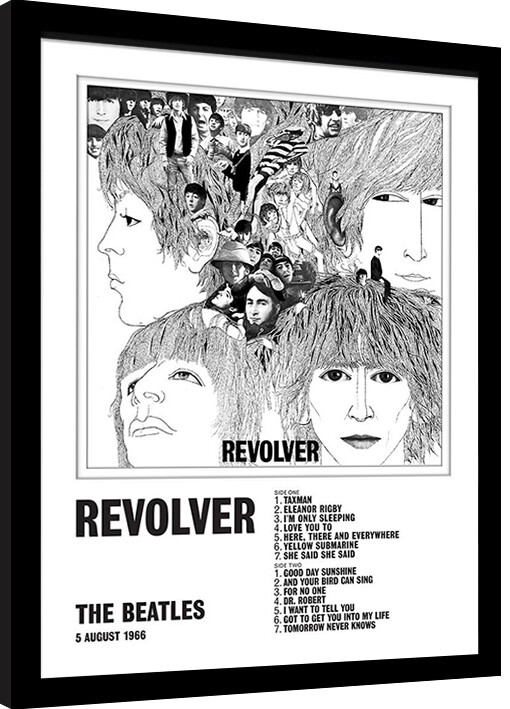 Oprawiony plakat The Beatles - Revolver