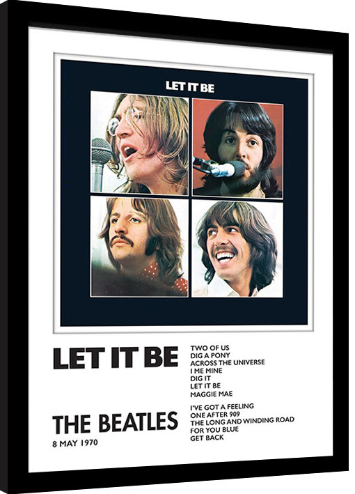 Poster înrămat The Beatles - Let It Be