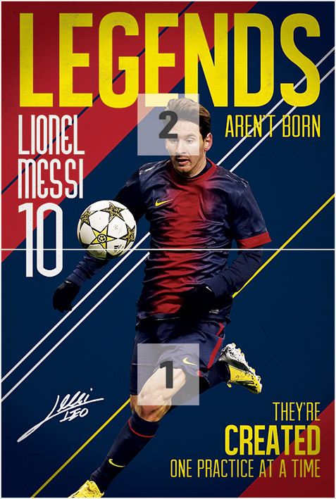 Behang Messi - Legends