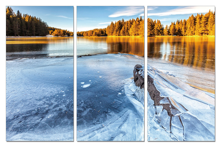 Wandbilder Frozen River in Nature