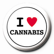 Button I Love Cannabis