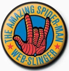Button SPIDERMAN - web slinger
