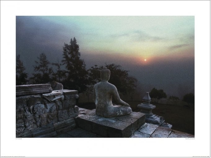 Reproduction d'art Ed Freeman - Buddha At Sunset