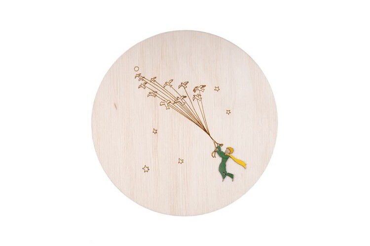 Decorazione da parete in legno The Little Prince - Flying Prince