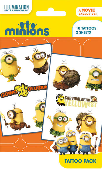 Tatuaż Minionki (Despicable Me) - Mix 2