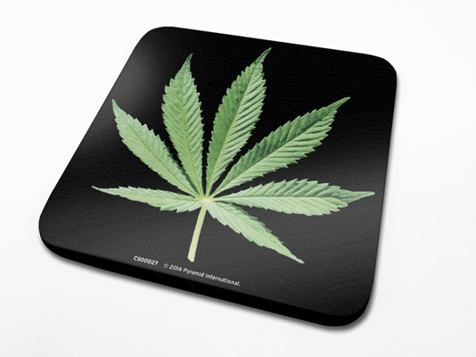 Untersetzer Cannabis Leaf