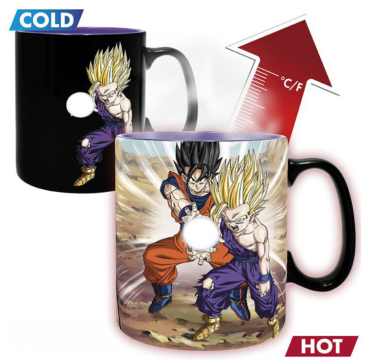 Měnící hrnek Dragon Ball - DBZ & Gohan Cell, 0,46 l