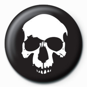 Kitűző SKULL (BLACK)