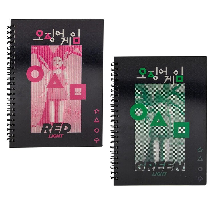 Notesbog Squid Game - Red Light, Green Light