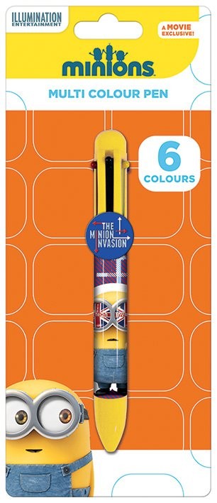 Psací potřeby Mimoni (Já, padouch) - British Multi Coloured Pen