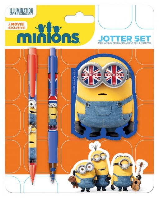 Psací potřeby Mimoni (Já, padouch) - British Mod Jotter Set