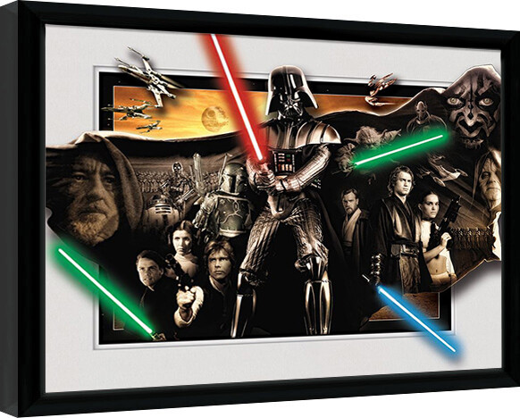 Poster înrămat Star Wars - Vader Cloak