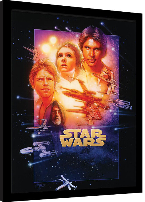 Ingelijste poster Star Wars - Episode IV