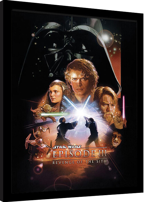 Ingelijste poster Star Wars - Episode III