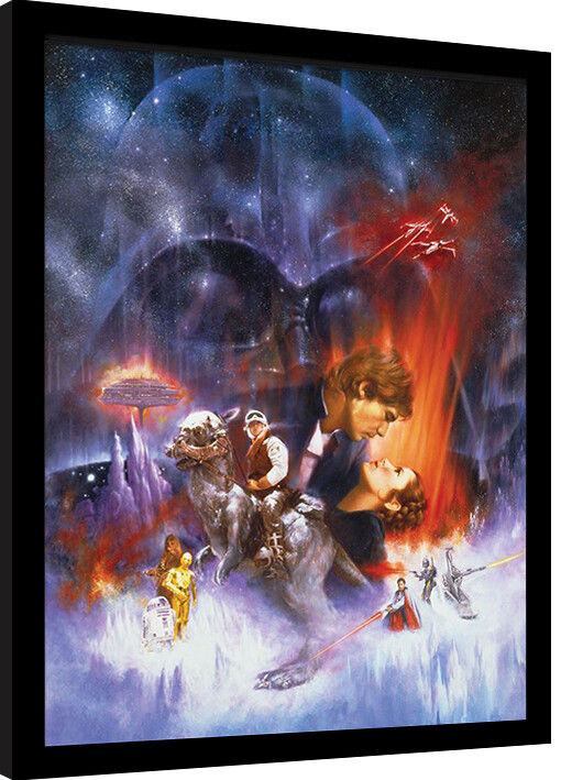 Zarámovaný plagát Star Wars - Empire Strikes Back Art