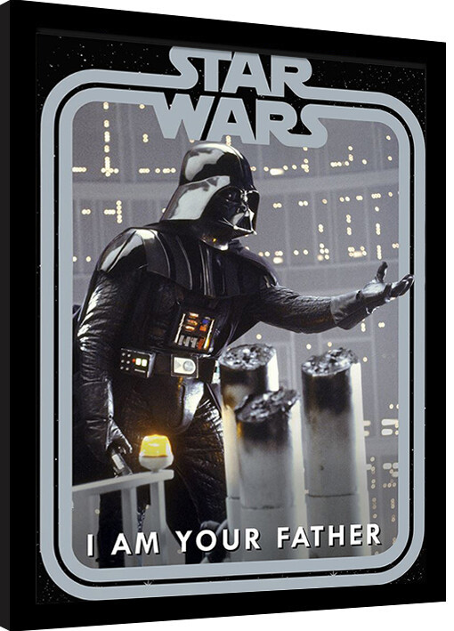 Oprawiony plakat Star Wars - Darth Vader Father Border