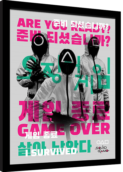 Ingelijste poster Squid Game 2 - I Survived