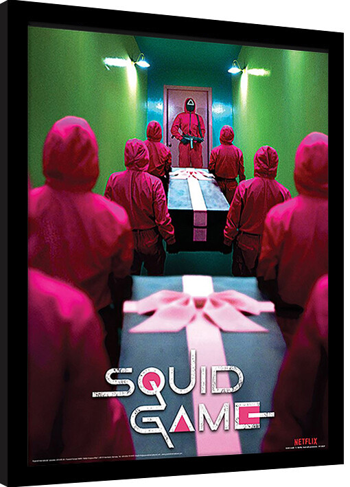 Inramad poster Squid Game - Corridor