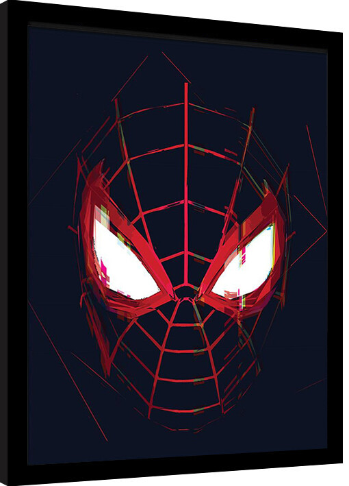 Ingelijste poster Spider-Man: Miles Morales - Close Up