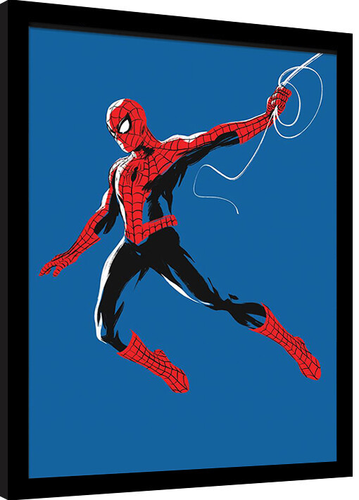 Ingelijste poster Spider-Man - Web Line