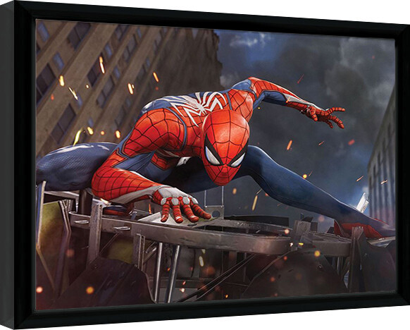 Poster encadré Spider-Man - Stands on Ruins
