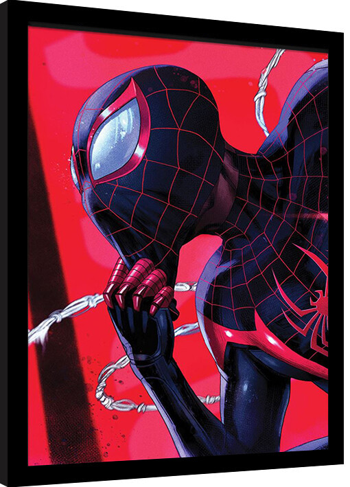 Poster înrămat Spider-Man - Red Background