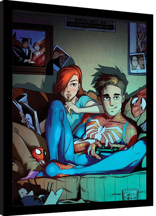 Ingelijste poster Spider-Man - Peter & Mary