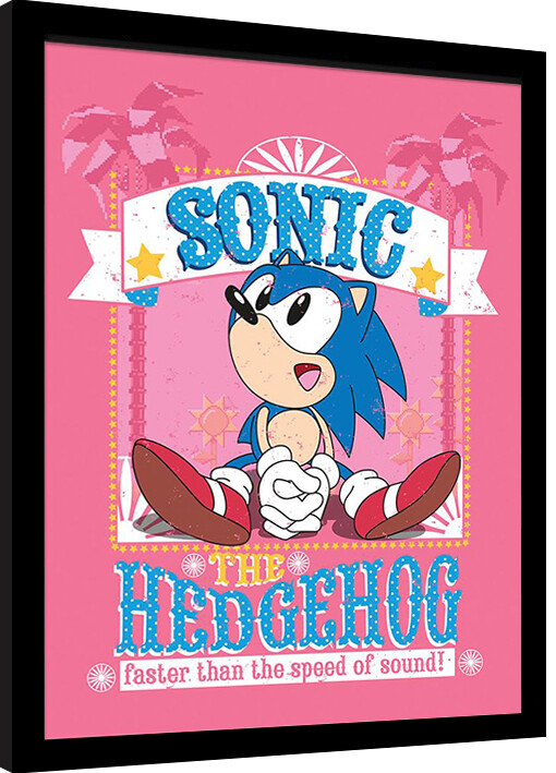 Obraz na zeď - Sonic the Hedgehog - Faster Than The Speed Of Sound, 34.3 x 44.5 cm