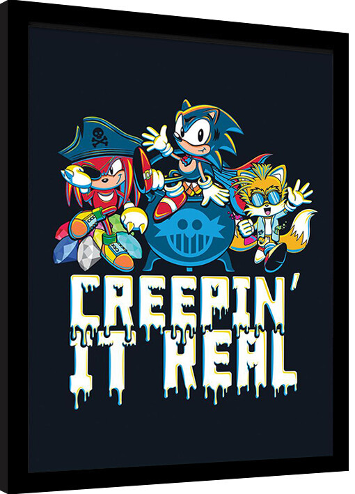 Ingelijste poster Sonic the Hedgehog - Creepin' It Rolld