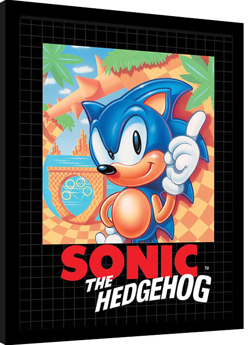 Poster incorniciato Sonic the Hedgehog - Cover