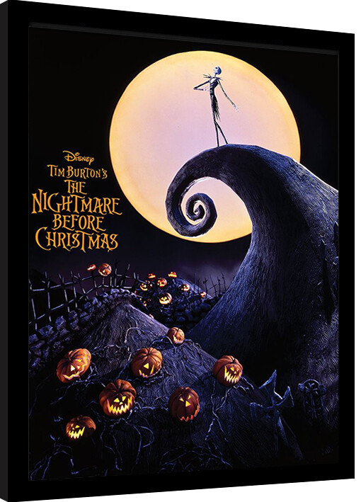 Inramad poster Nightmare Before Christmas - Poster Art