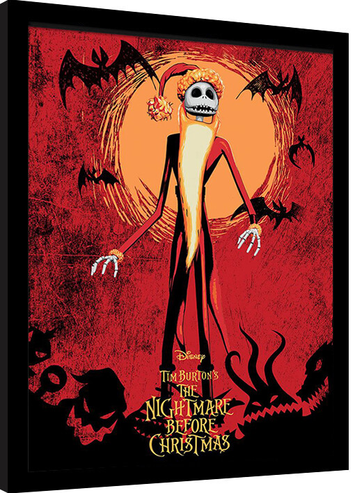Poster incorniciato Nightmare Before Christmas - Jack Skellington