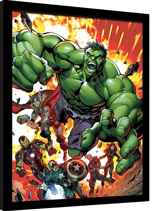 Gerahmte Poster Marvel Classic - Avengers Assemble Vol 2