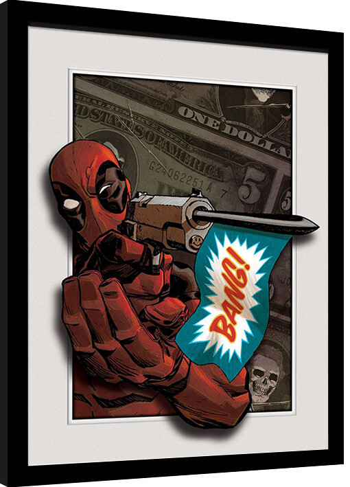 Framed Poster Marvel - Deadpool Bang!