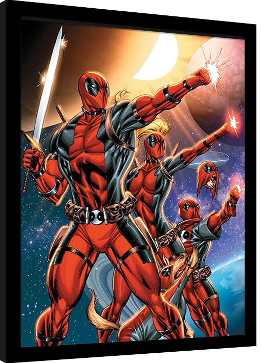 Poster înrămat Deadpool - Corps Action Pose